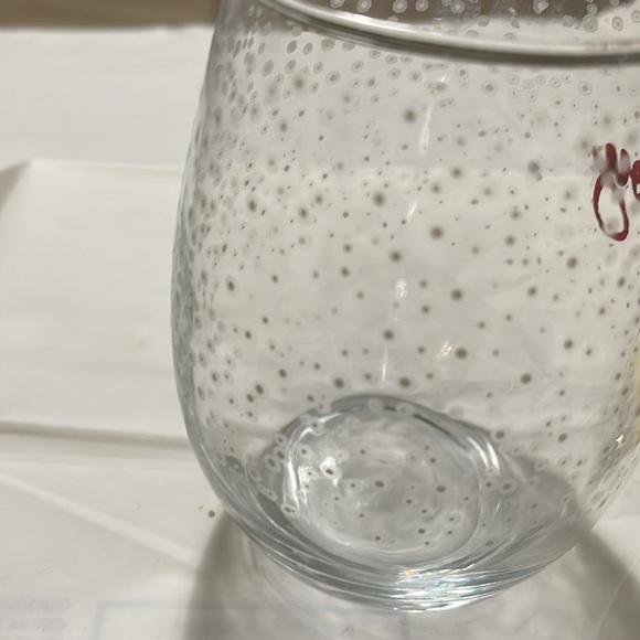 Holiday S/3 stemless wine glasses 3” opening and 5” tall: Joy, Believe, Cheer - Picture 6 of 7